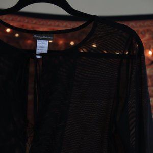 Sheer Black Beach Cover